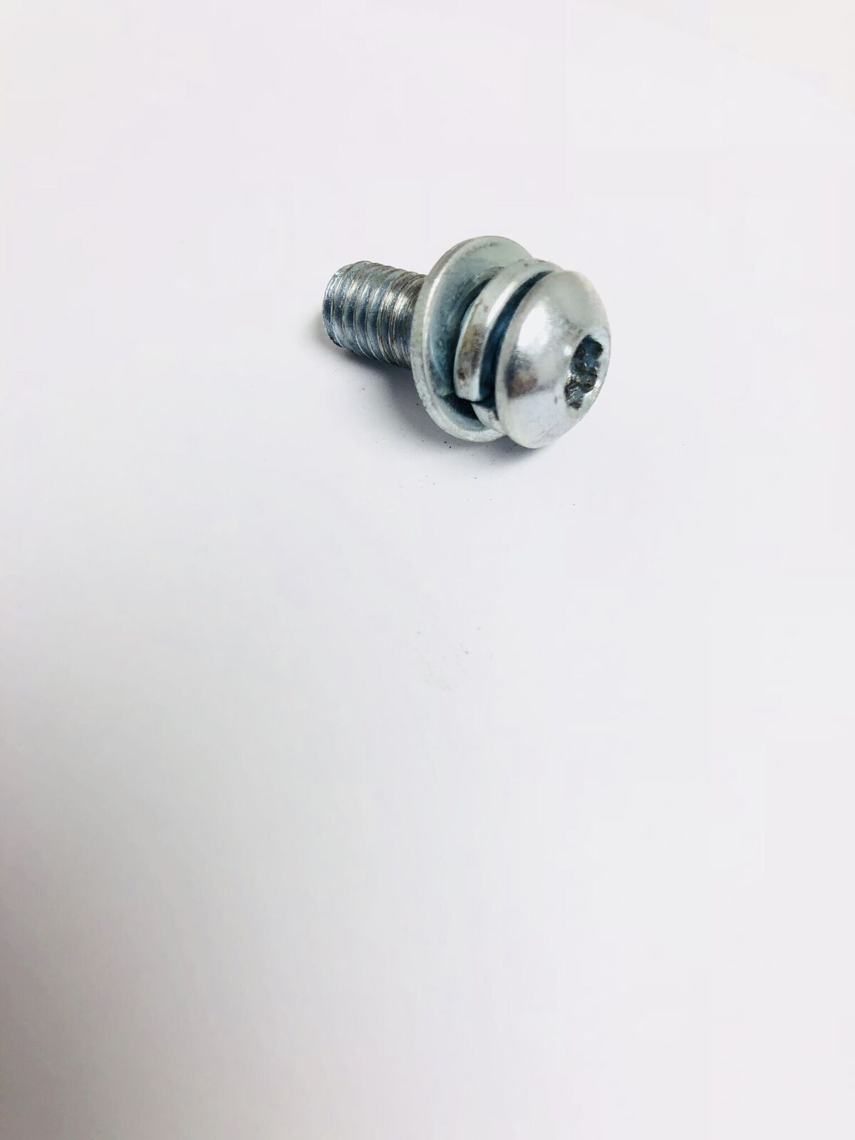 Bowflex M8-1.25 x 20mm Chrome Button Head Screw Bolt with Washer (Used)