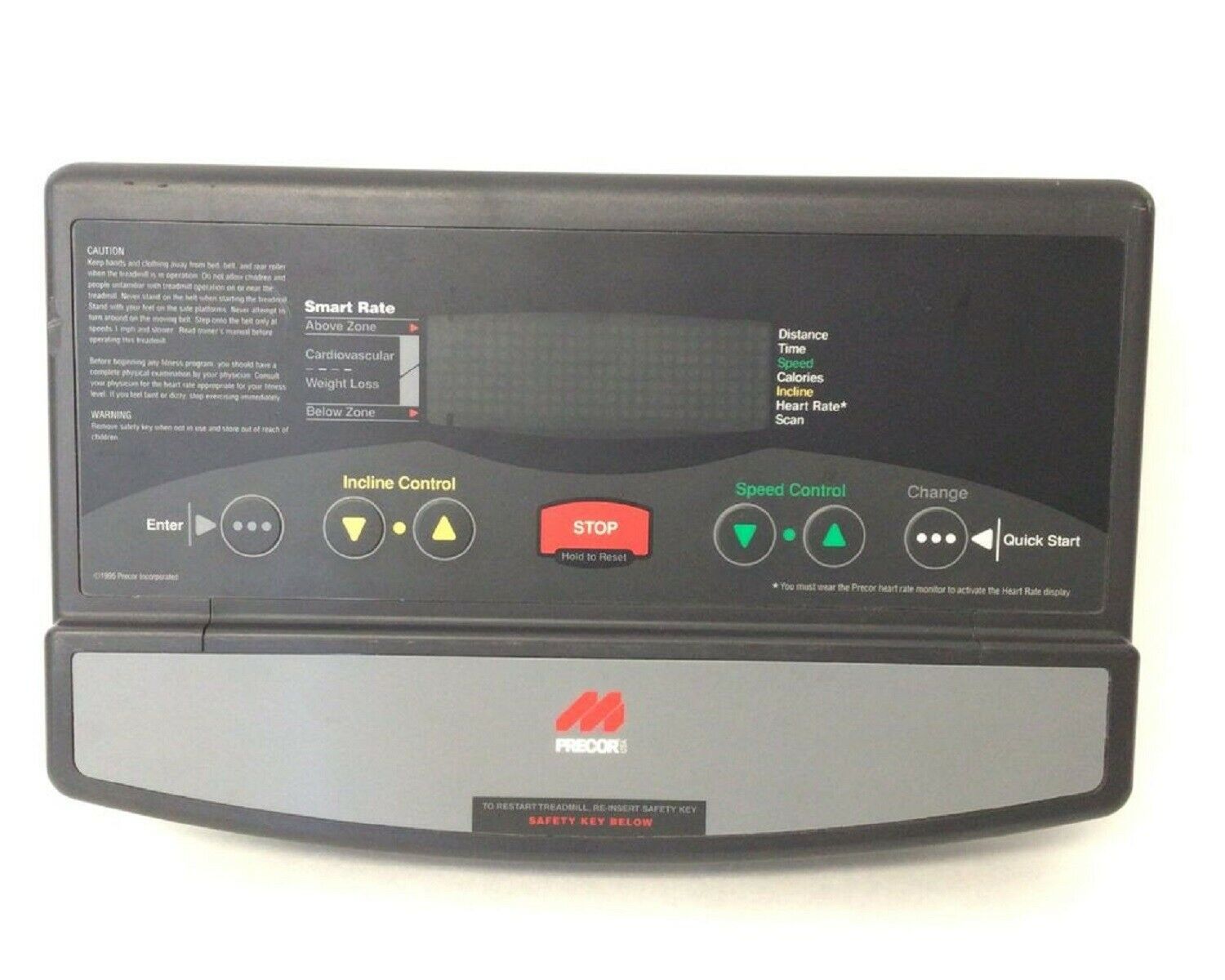 Precor M9.21 9.4x 944 C844 C944 M9.2x Treadmill Display Console Panel 50971-106 (Used)