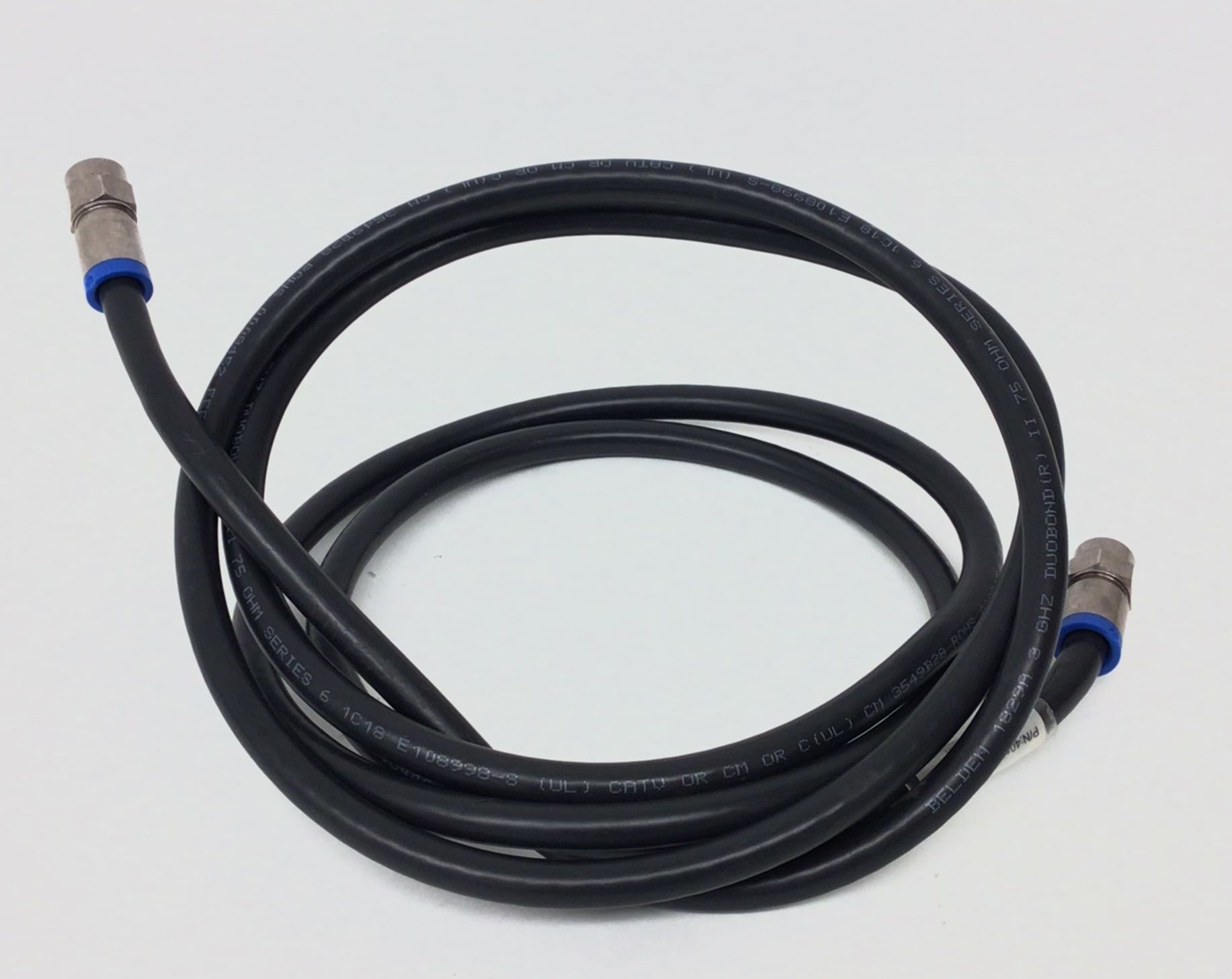 COAX CABLE RG6/U,F TYPE M/M,75 Assembly