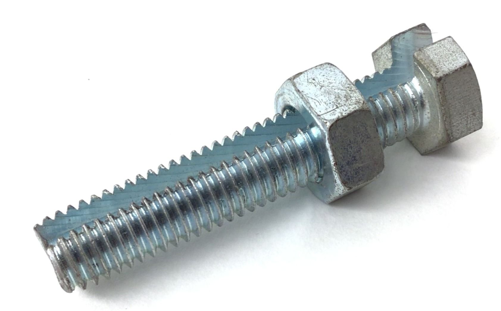 Slotted screw with nut