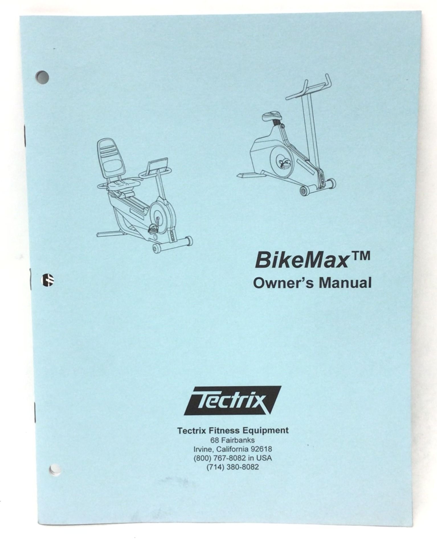 Tectrix Bike Max Operation Manual (Used)