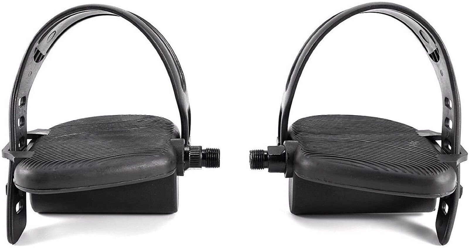 Left & Right Foot Pedal Pair Set W/Straps (New)