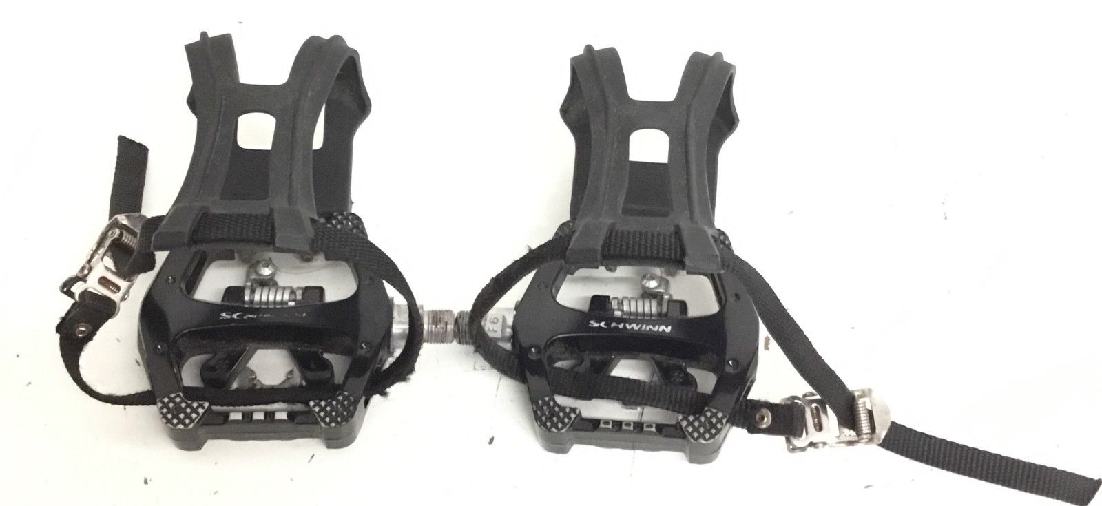 Clip in Spin Bike Pedals W/ cage, Shimano (Used)