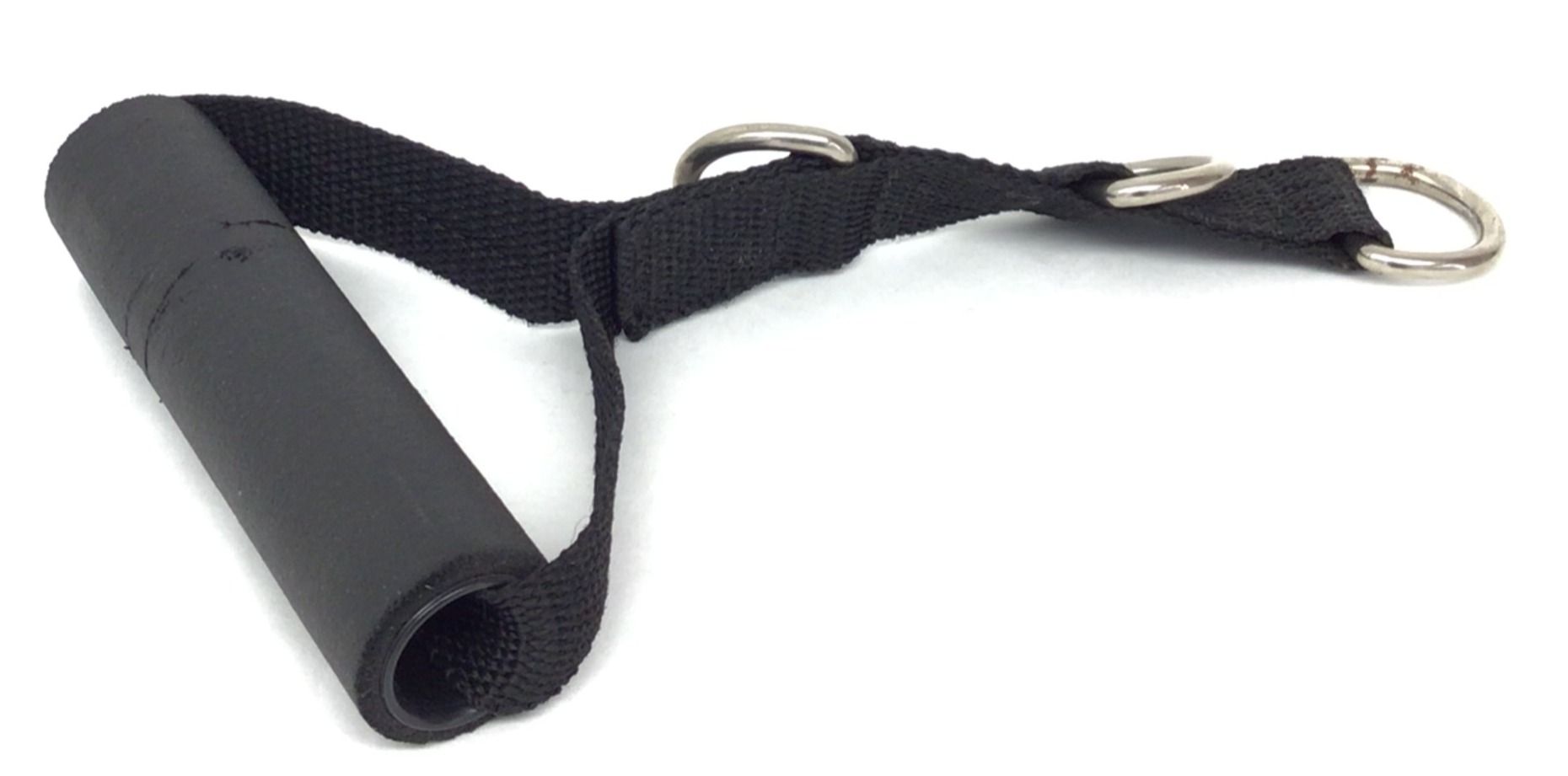 Adjustable Stirrup Handle Gym Attachment Handgrips Soft Grip (Used)